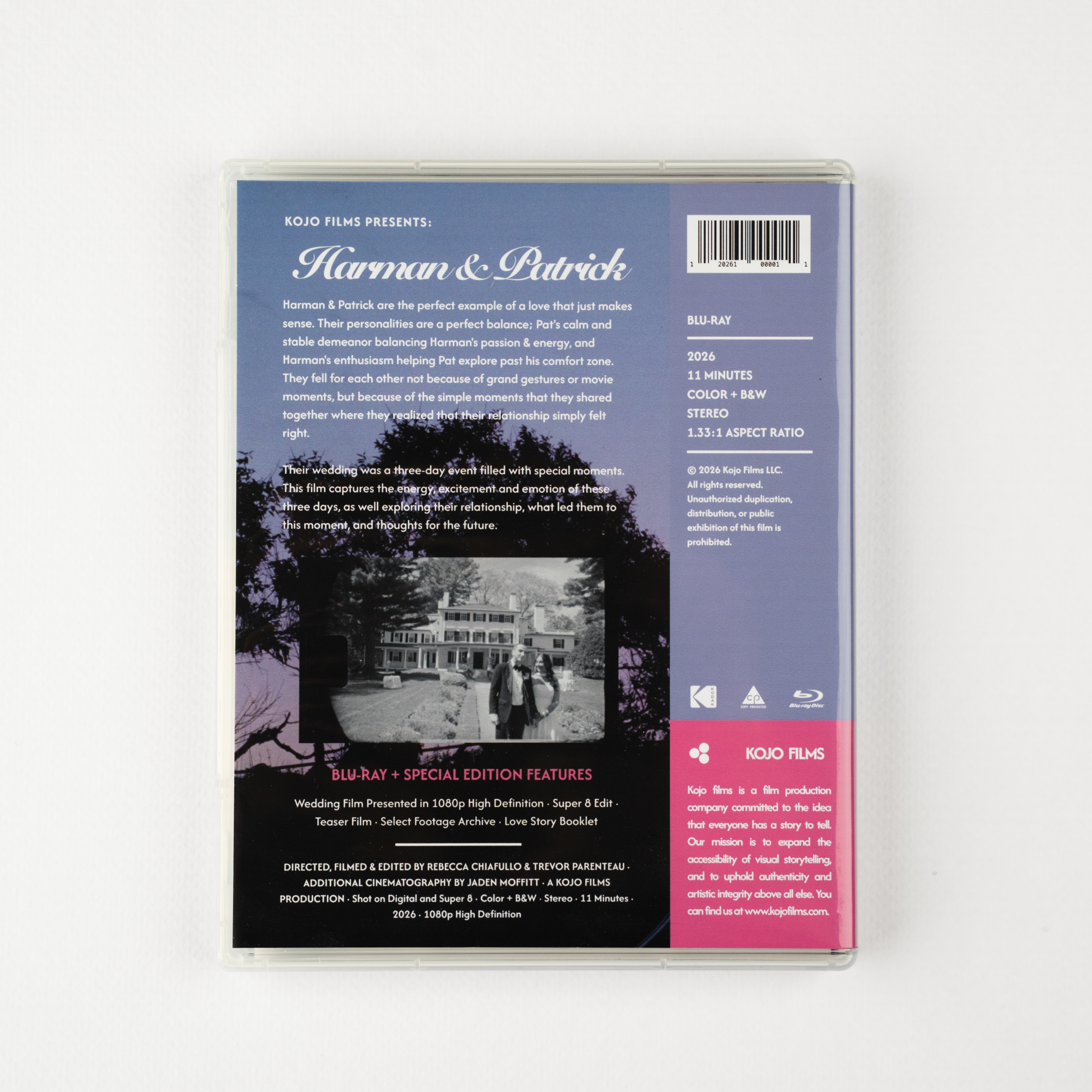 Back cover with synopsis and credits