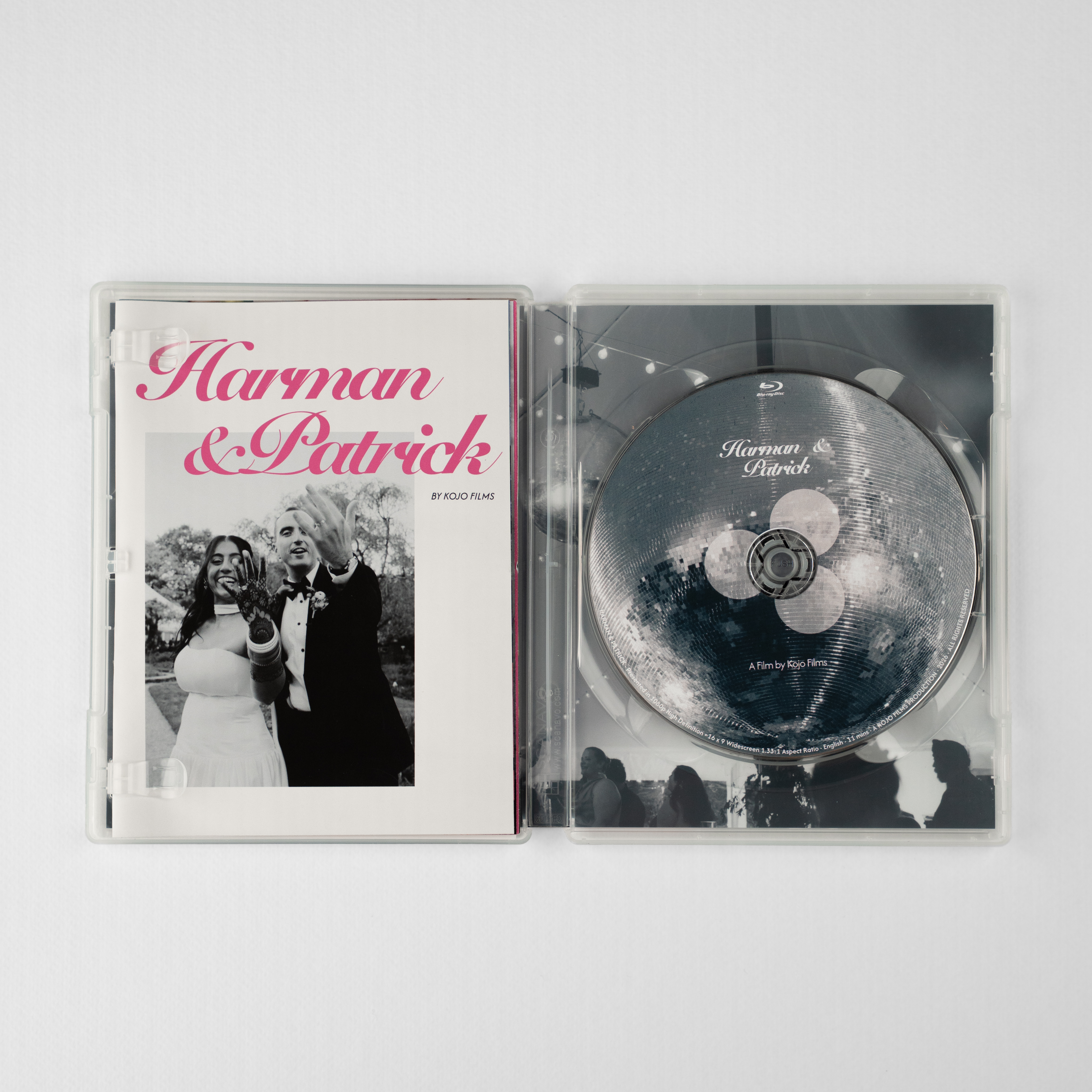 Open case with insert booklet and disc